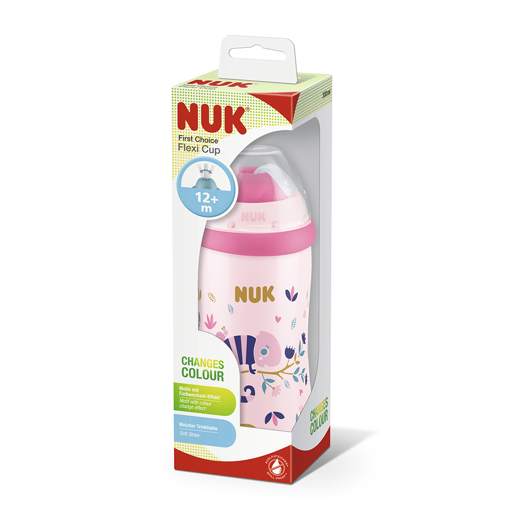 Nuk Vaso Flexi Cup Cambia Color 12m+