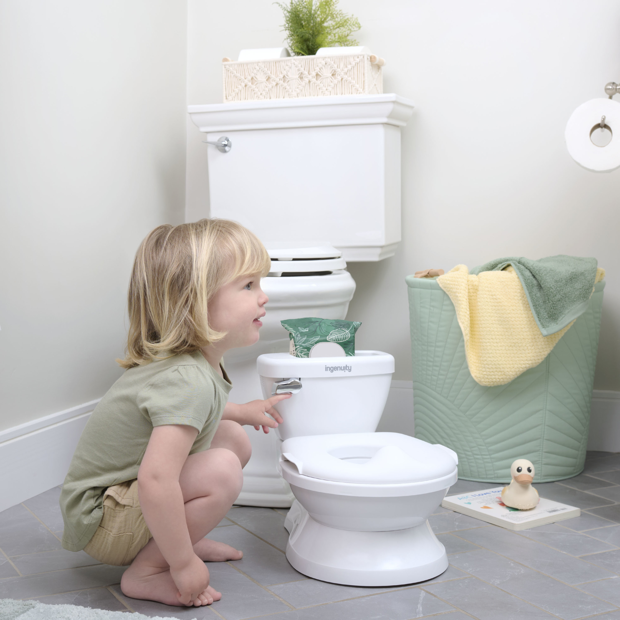 BRIGHT STARTS Entrenador de Baño My Size Potty Pro