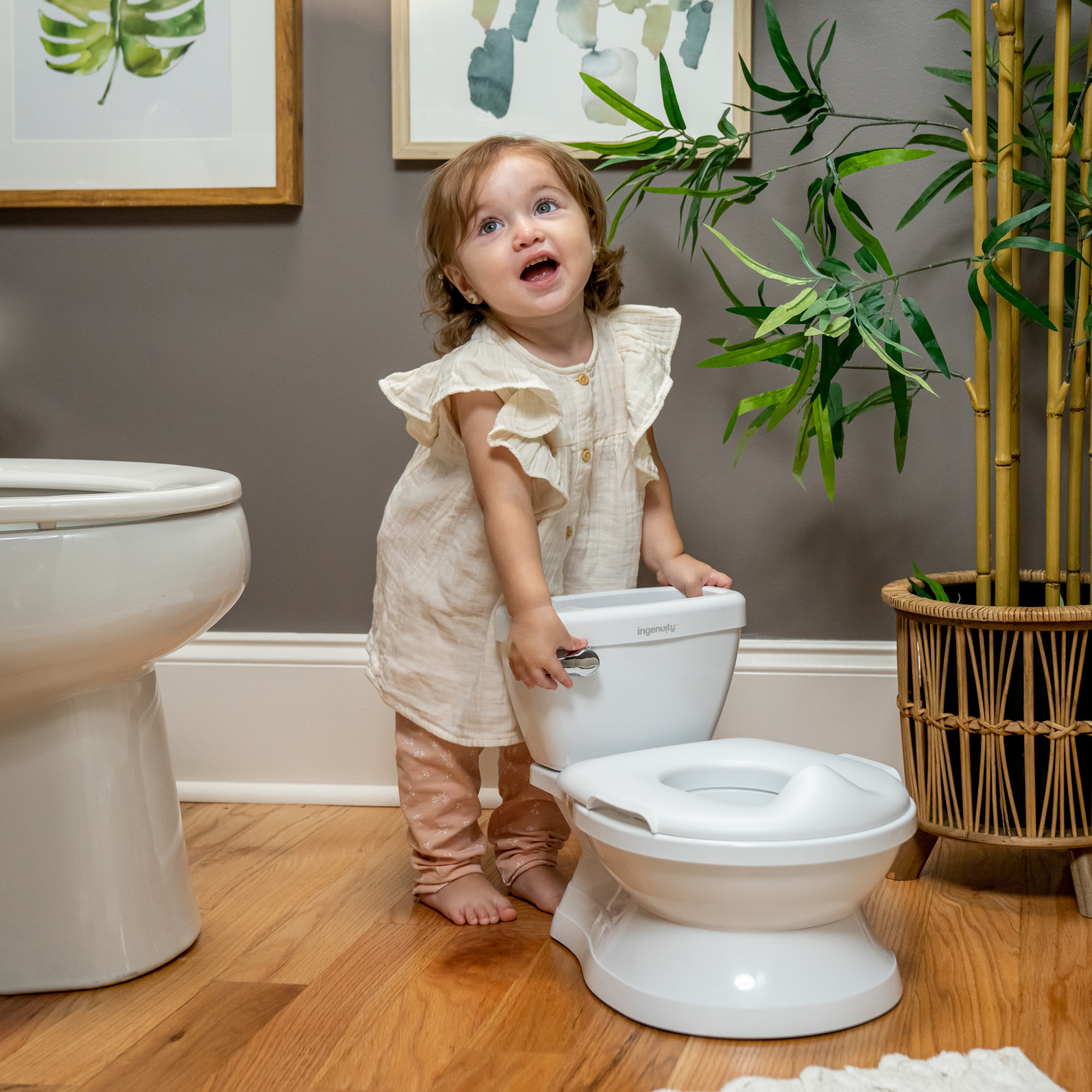 BRIGHT STARTS Entrenador de Baño My Size Potty Pro
