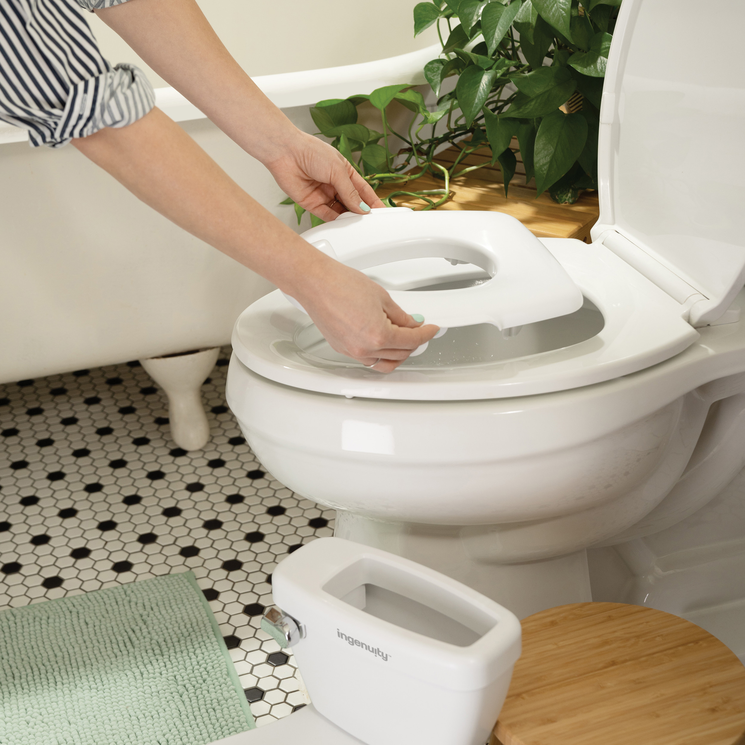 BRIGHT STARTS Entrenador de Baño My Size Potty Pro