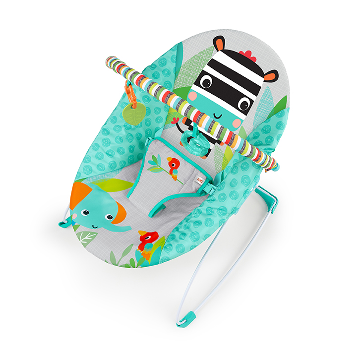 BRIGHT STARTS Bouncer con Vibración Zebra