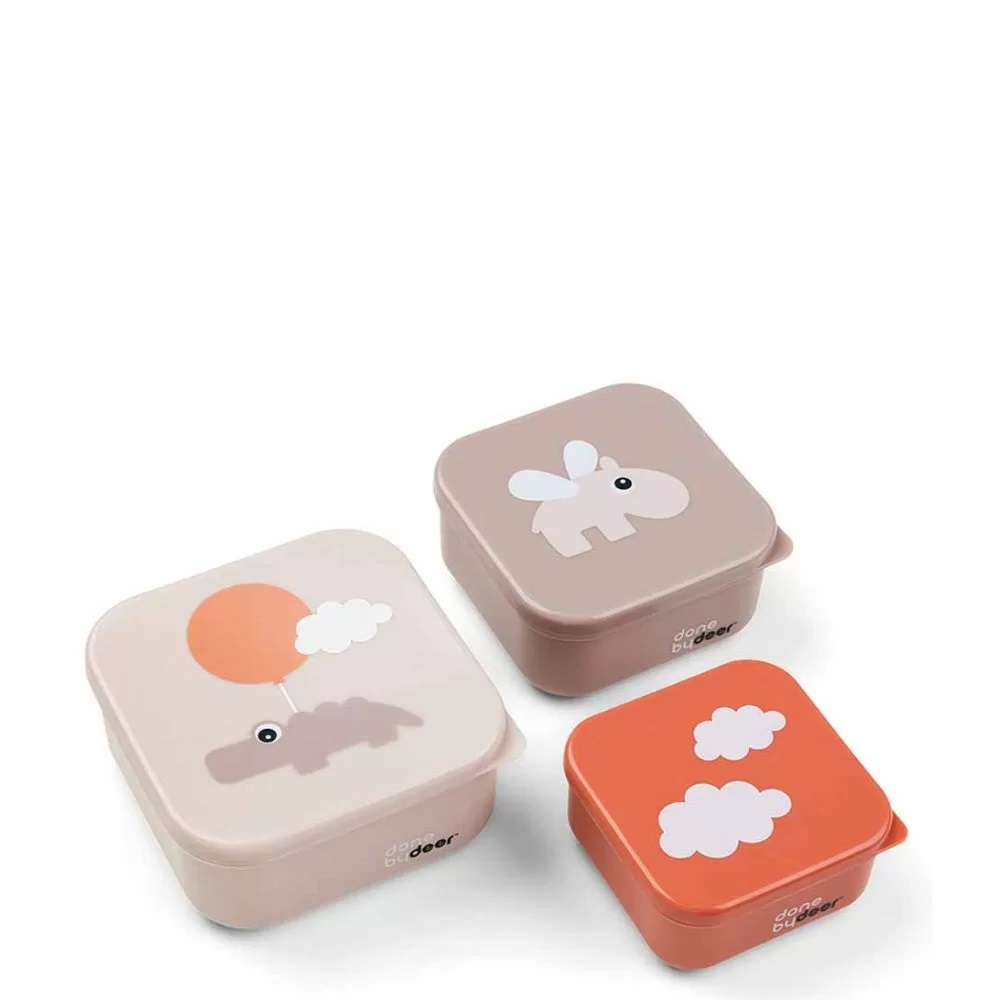 DoneByDeer Snack box set 3 pcs Happy clouds Powder