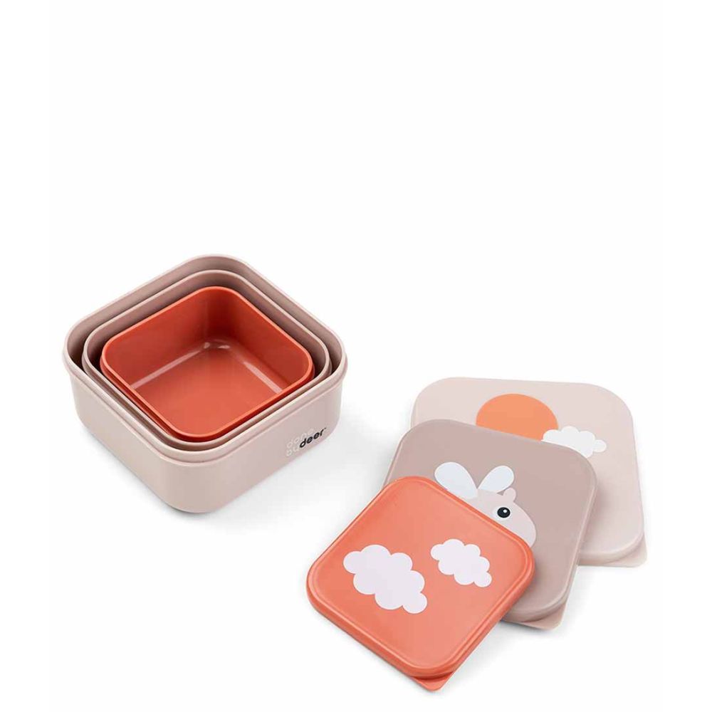 DoneByDeer Snack box set 3 pcs Happy clouds Powder