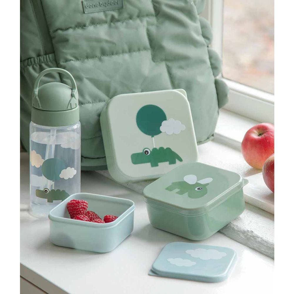 DoneByDeer Snack box set 3 pcs Happy clouds Green