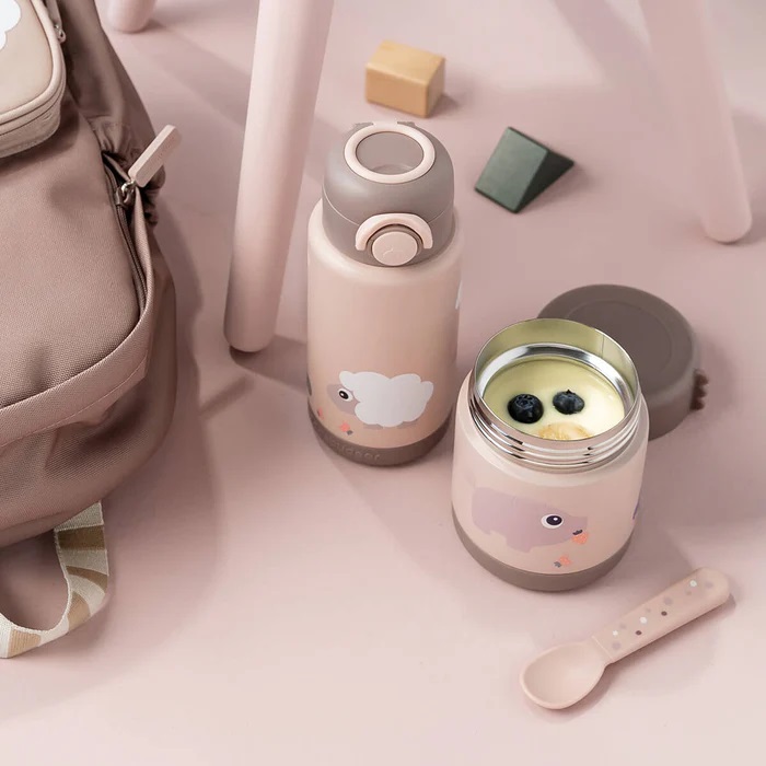 DoneByDeer Botella Termica Granja Rosa 340ml