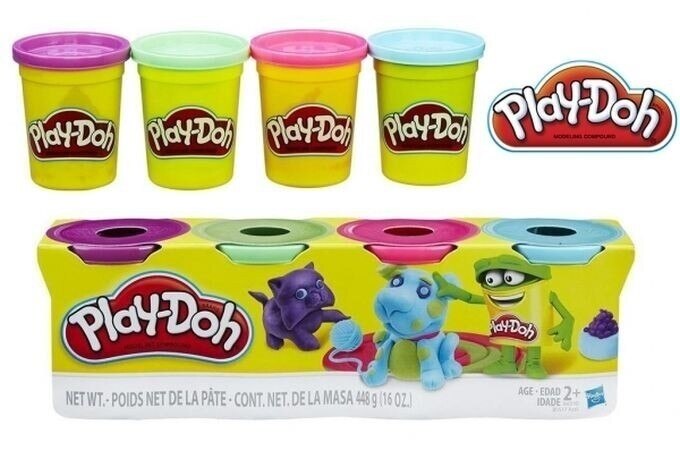 HASBRO Play-Doh 4 paquete esencial de colores