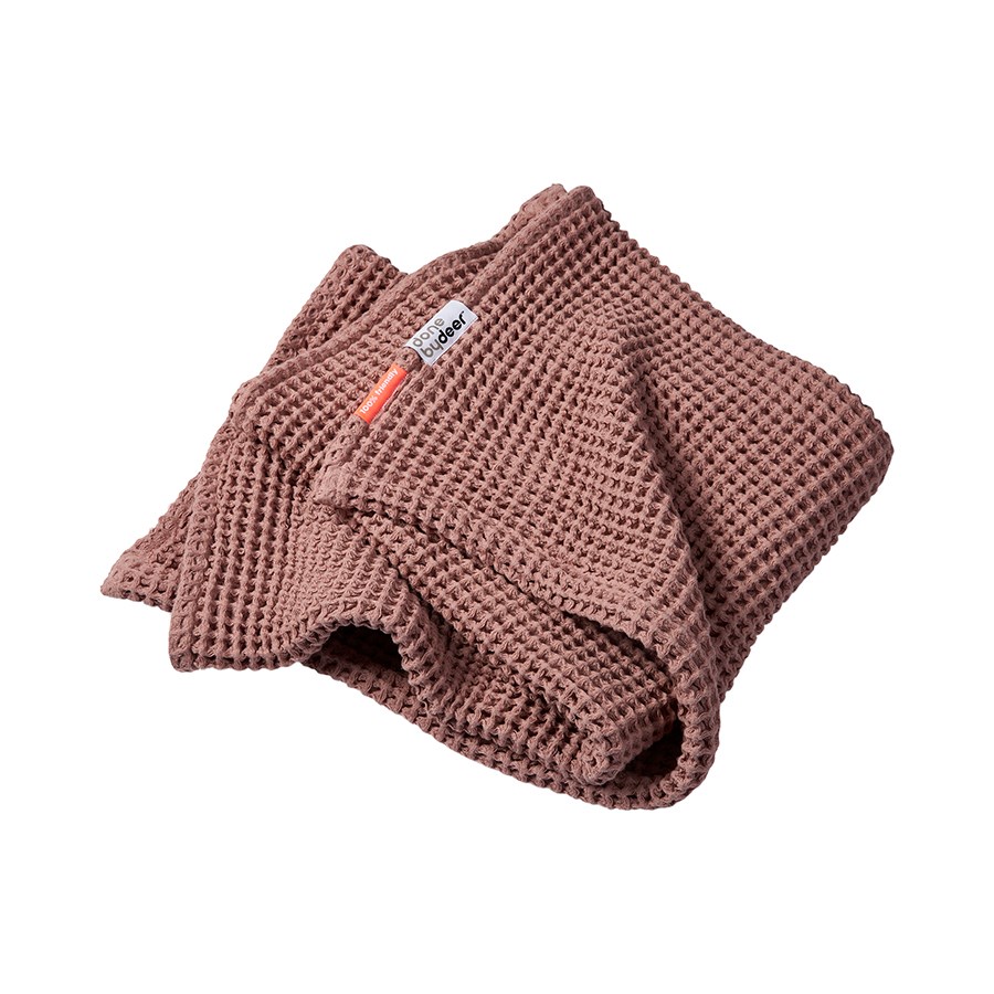 DoneByDeer Waffle Blanket Rosa