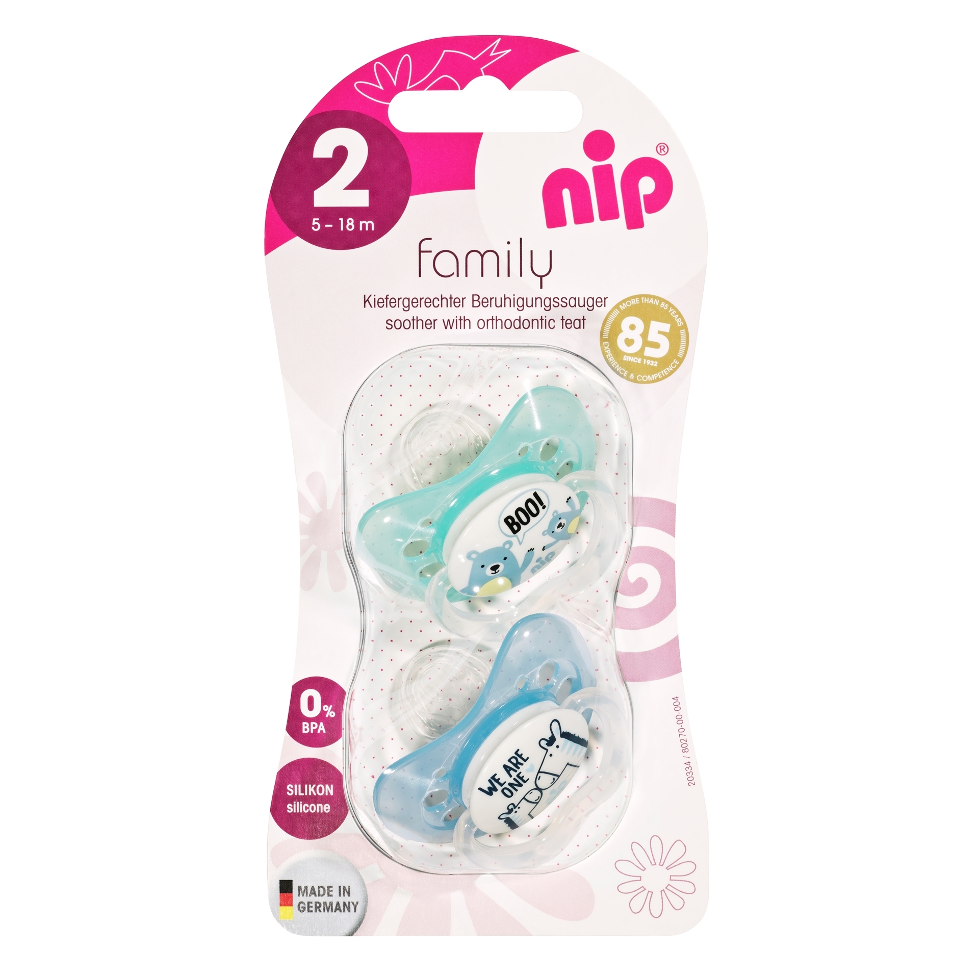 NIP Family Chupete de silicona 5 a 18