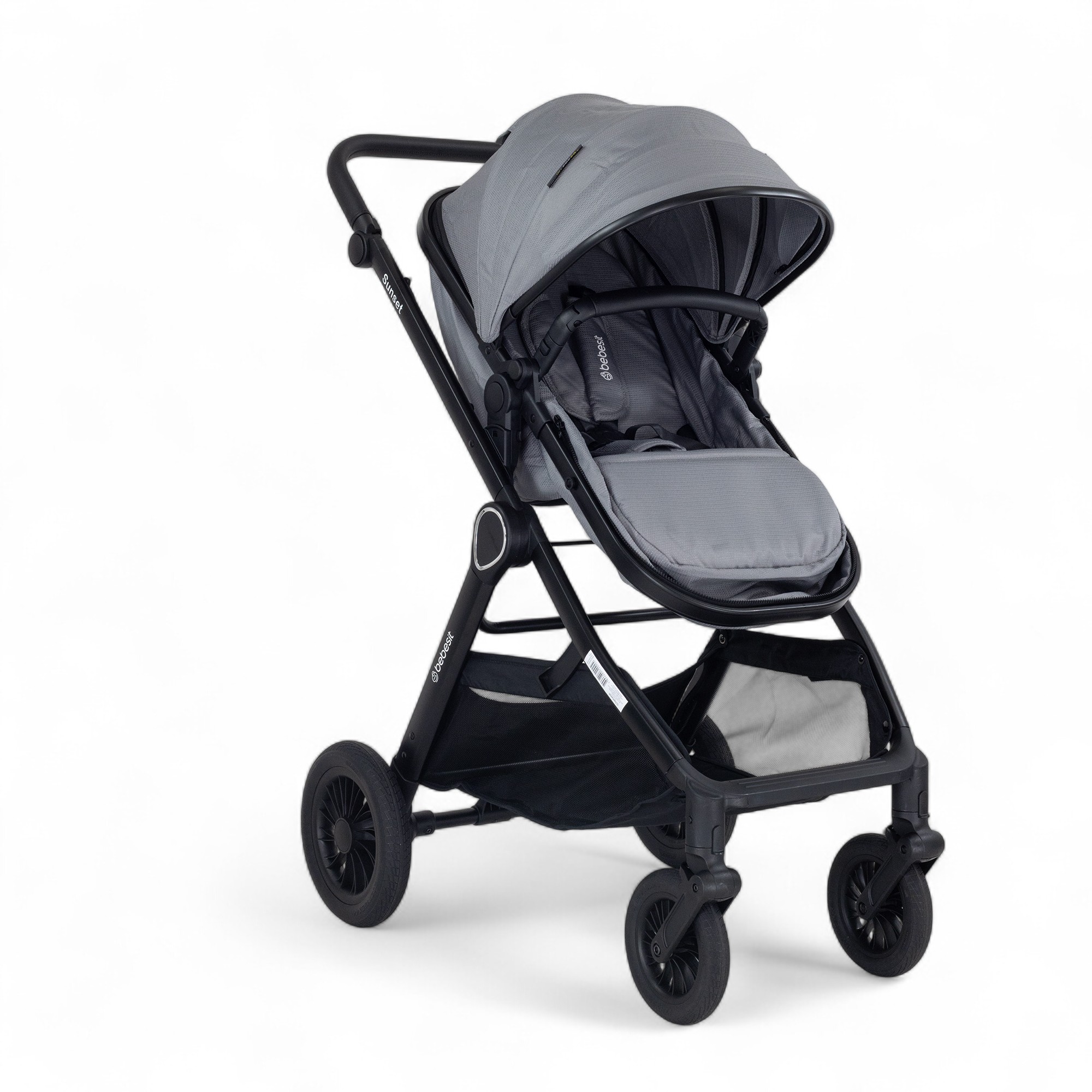 BEBESIT SUNSET TS con Baby Silla y Base gris  Isofix