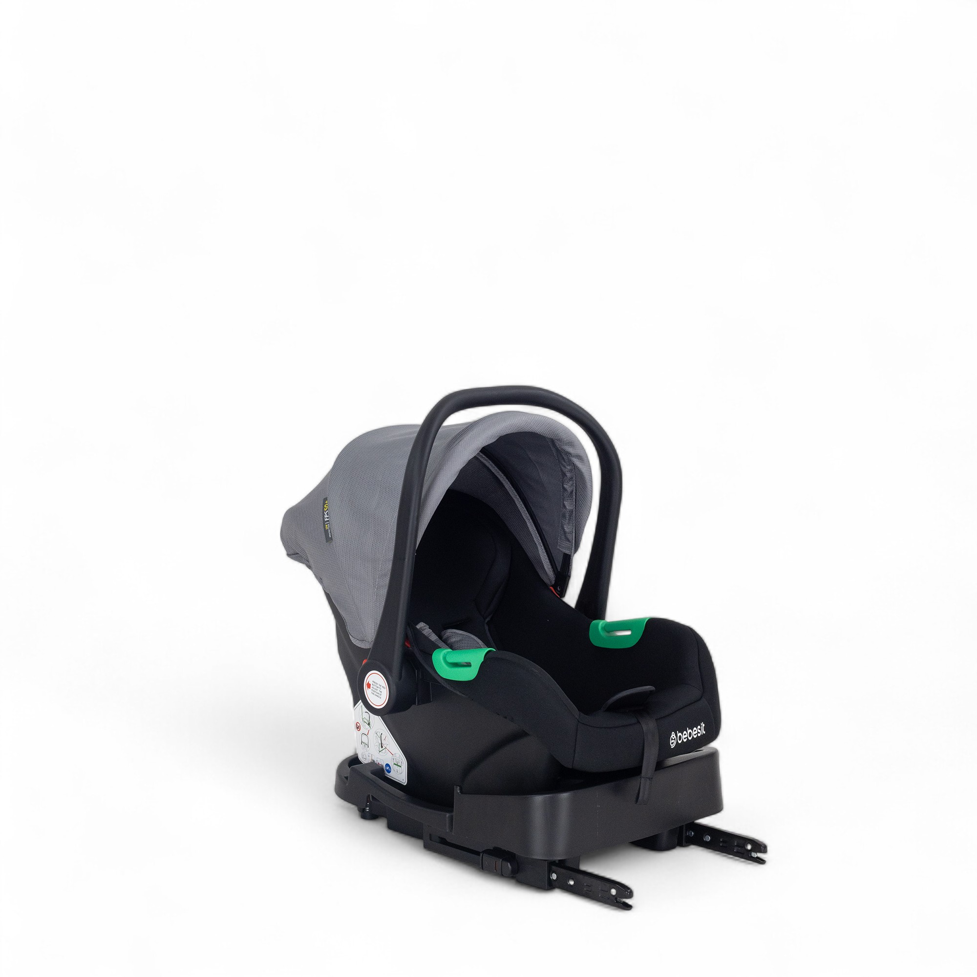 BEBESIT SUNSET TS con Baby Silla y Base gris  Isofix