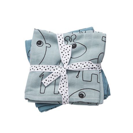 Done By Deer Swaddle Contour Celeste x 2