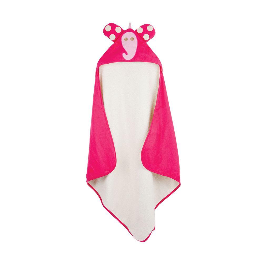 3 SPROUTS Toalla Elefante Rosa