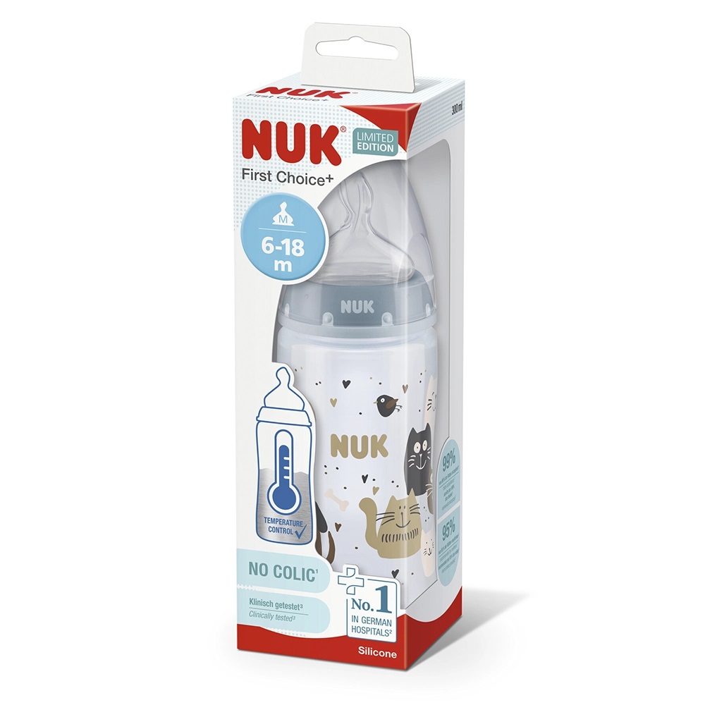 Nuk Biberón Silicona Talle 2 Azul