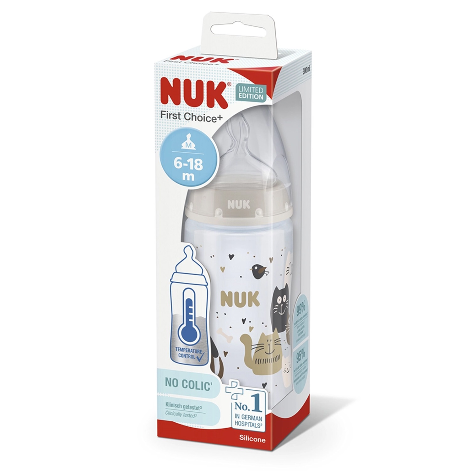 Nuk Biberón Silicona Talle 2 Blanco