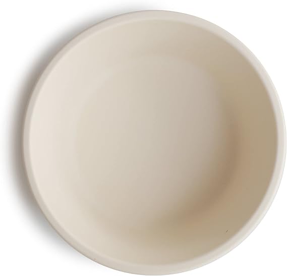 Mushie Bowl c/Ventosa Solid Ivory