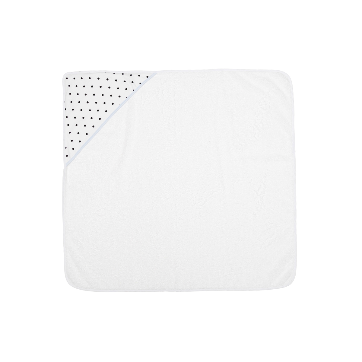 CAMBRASS Toalla con Capucha 80x80 CM be dots celeste