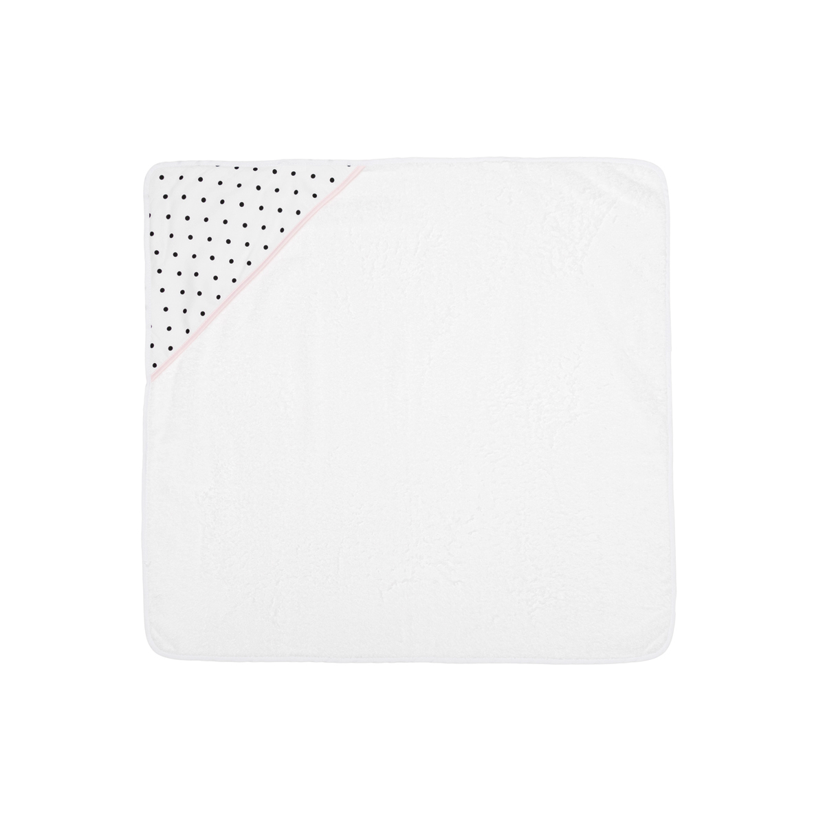 CAMBRASS Toalla con Capucha 80x80 cm be dots rosa