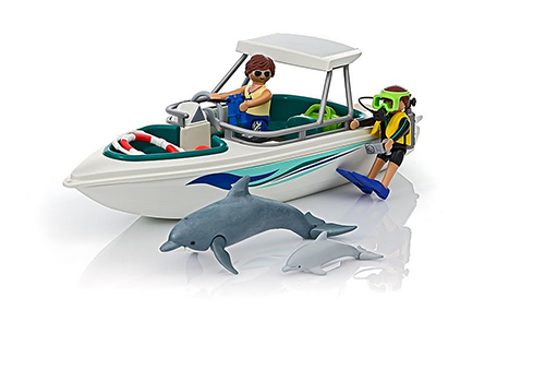 PLAYMOBIL Equipo de Buceo con Lancha