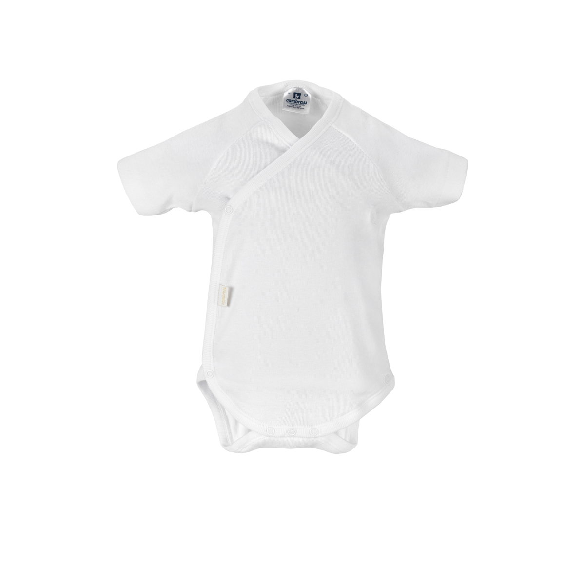 CAMBRASS Body recién nacido m.larga T0 blanco