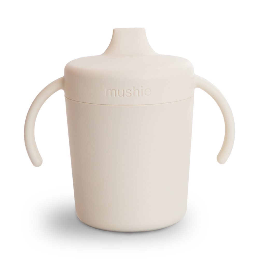Mushie Taza Didactica Con Asas Solid Ivory