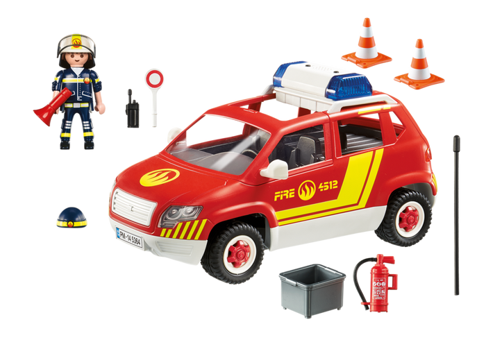PLAYMOBIL Coche Jefe de Bomberos c/ Luces y Sonidos