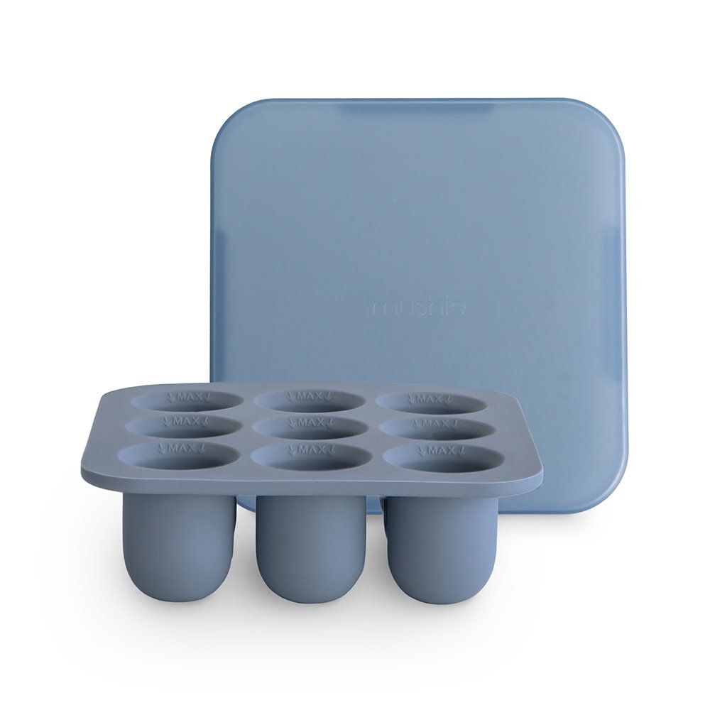 Mushie Molde Silicona para Alimentos Azul