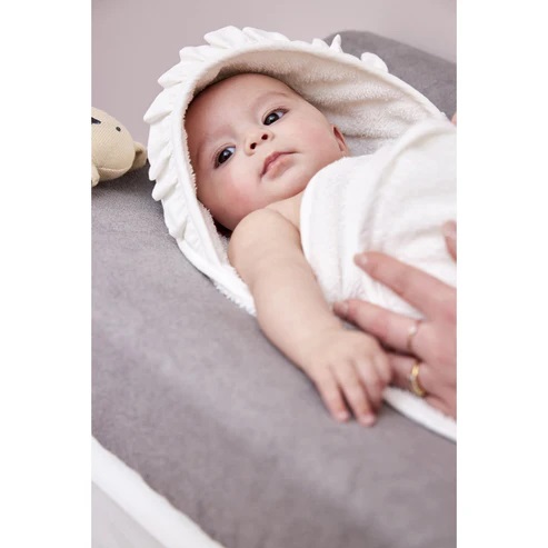 Meyco Capa de baño con volados Blanco