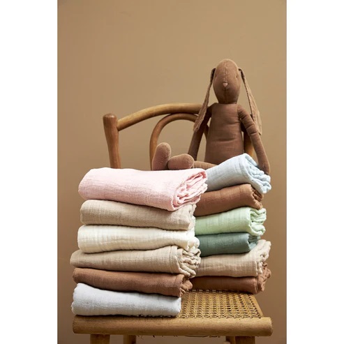 Meyco Muselina Lavada Pack X2 Grey/Sand