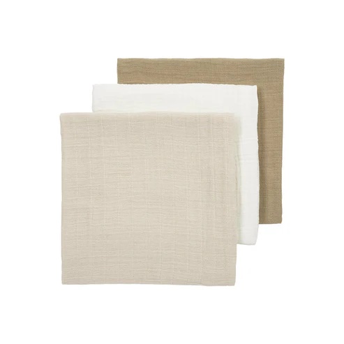 Meycobaby Muselina Lavada 70X70 Pack X3 Off.W/S.Sand/Taupe
