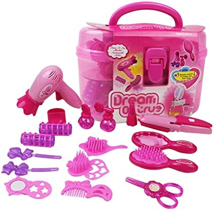 Juguete Caja c/Piezas Belleza Rosa