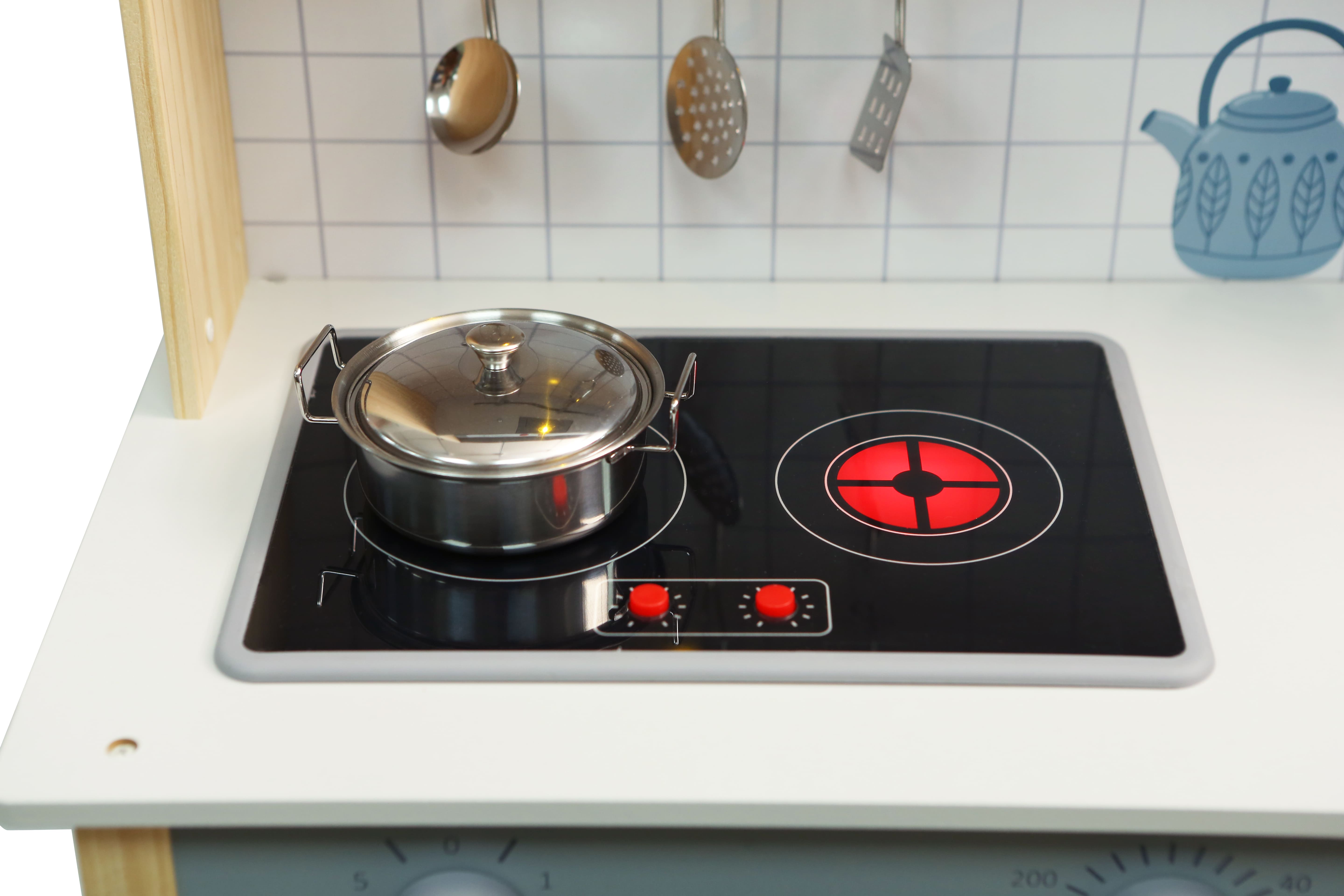 Cocina de Madera Grande Con Lavarropas