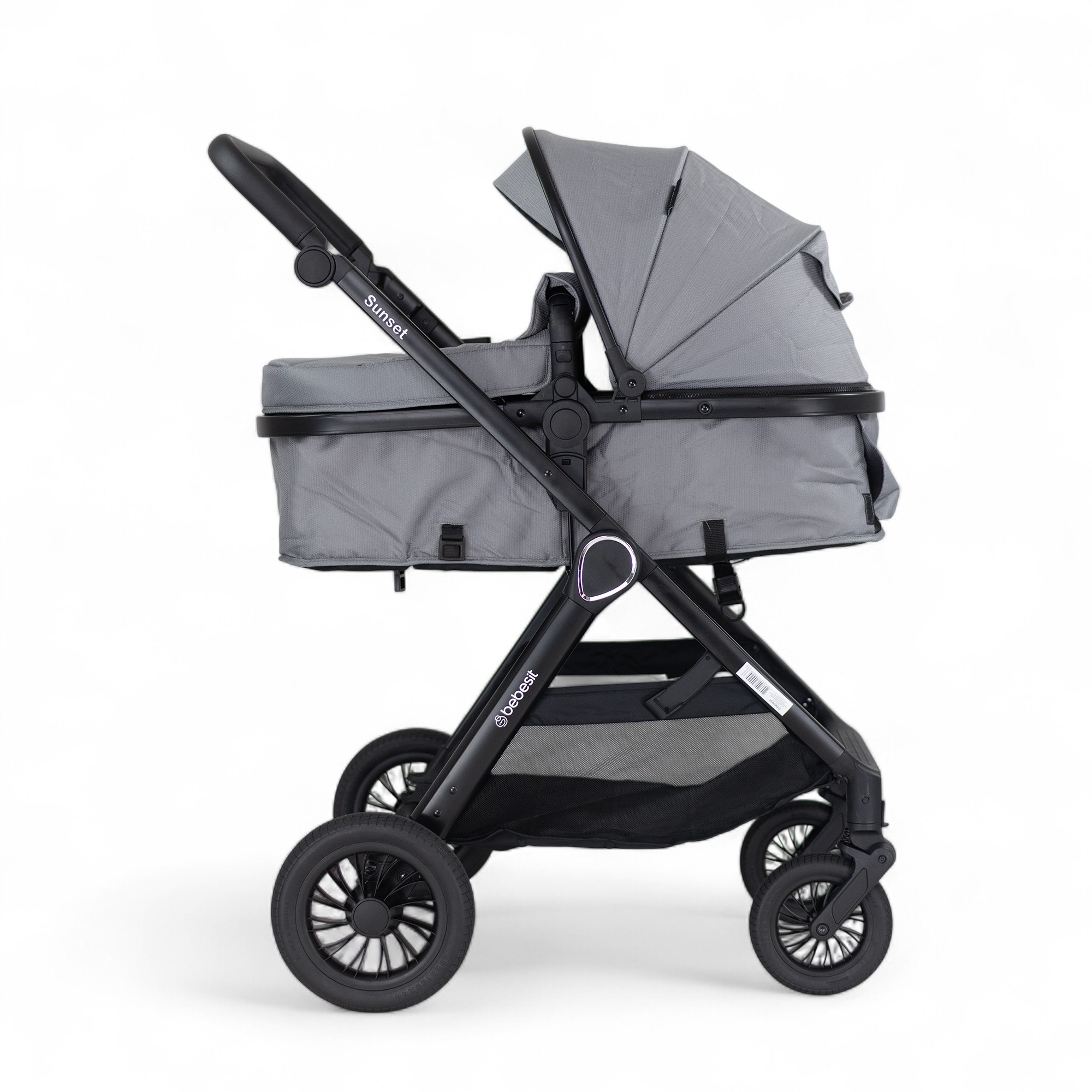 BEBESIT SUNSET TS con Baby Silla y Base gris  Isofix