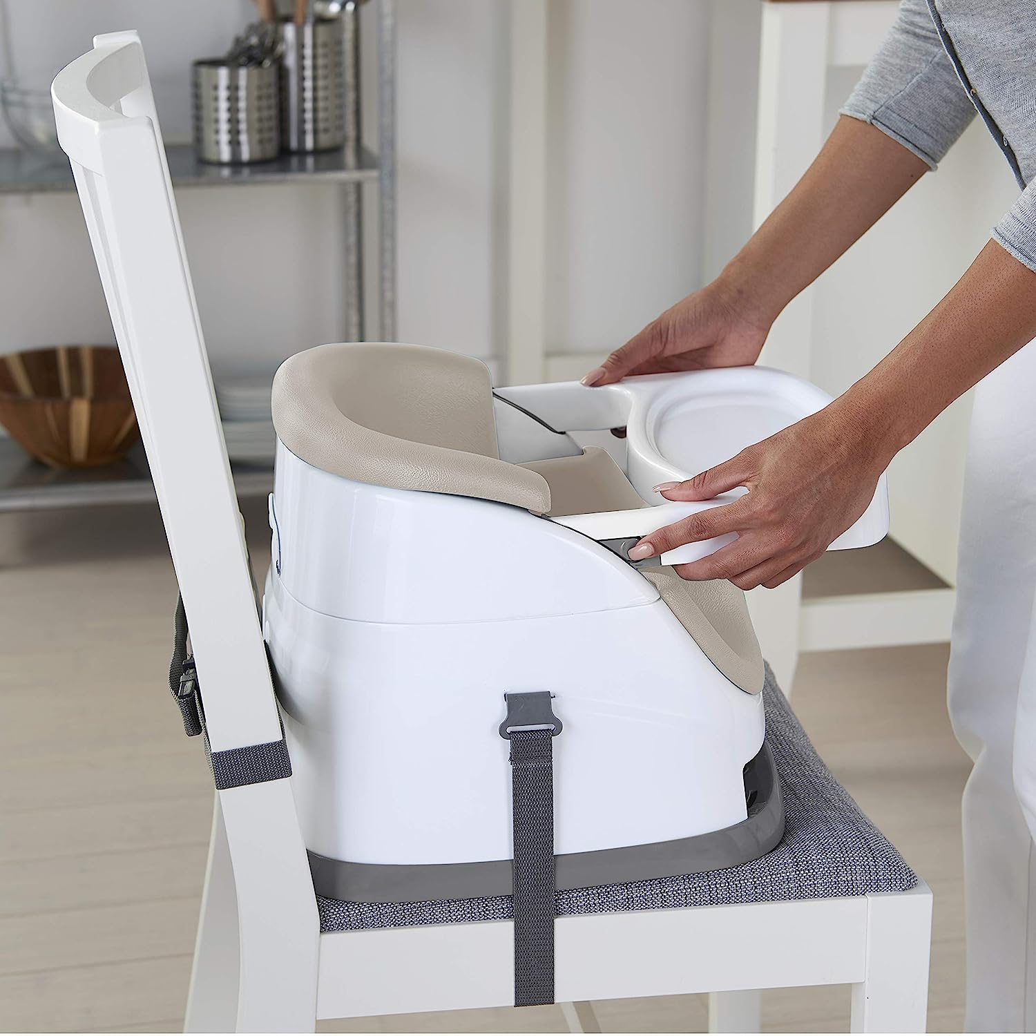 Booster Alzador Silla de Comer Baby Base 2en1