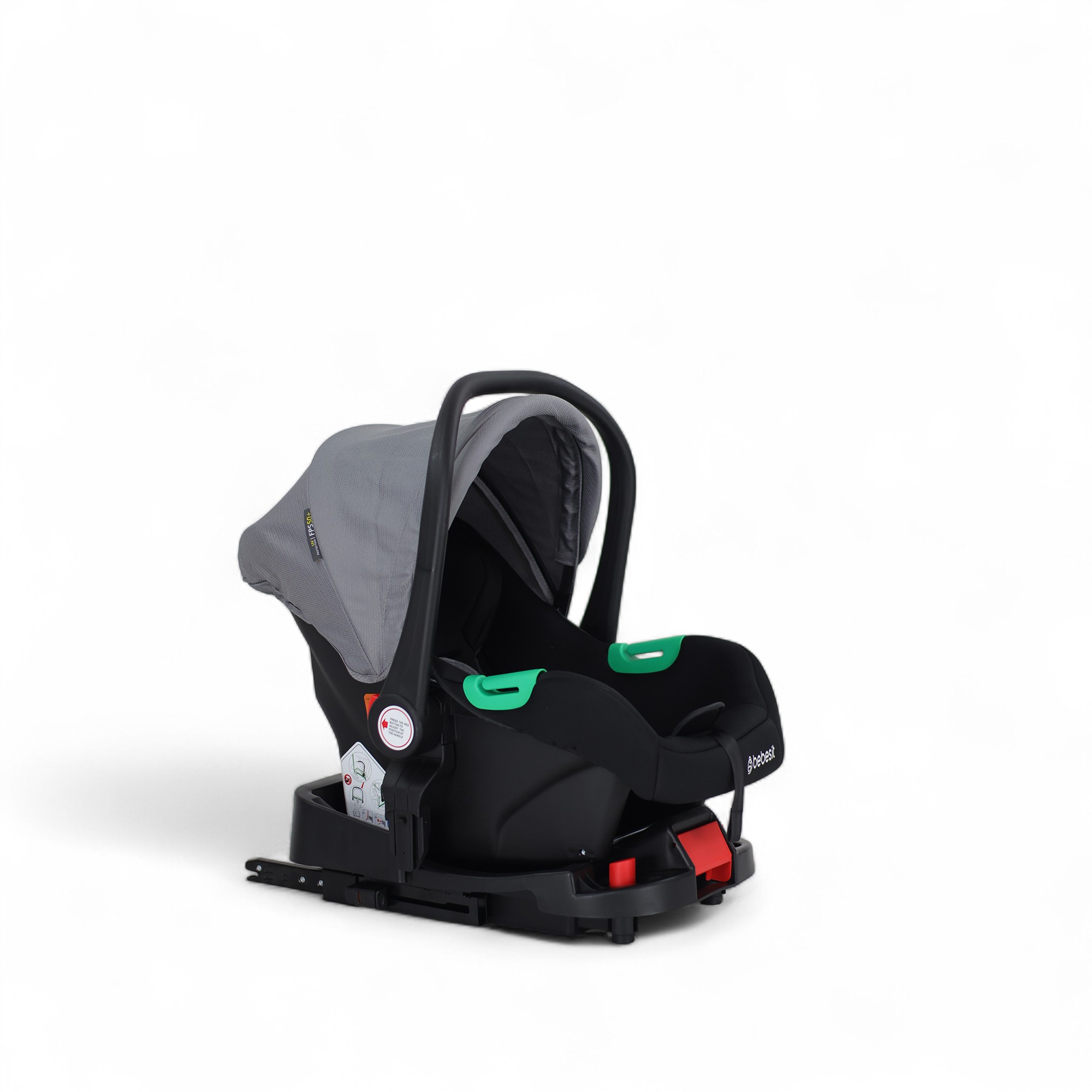 BEBESIT SUNSET TS con Baby Silla y Base gris  Isofix
