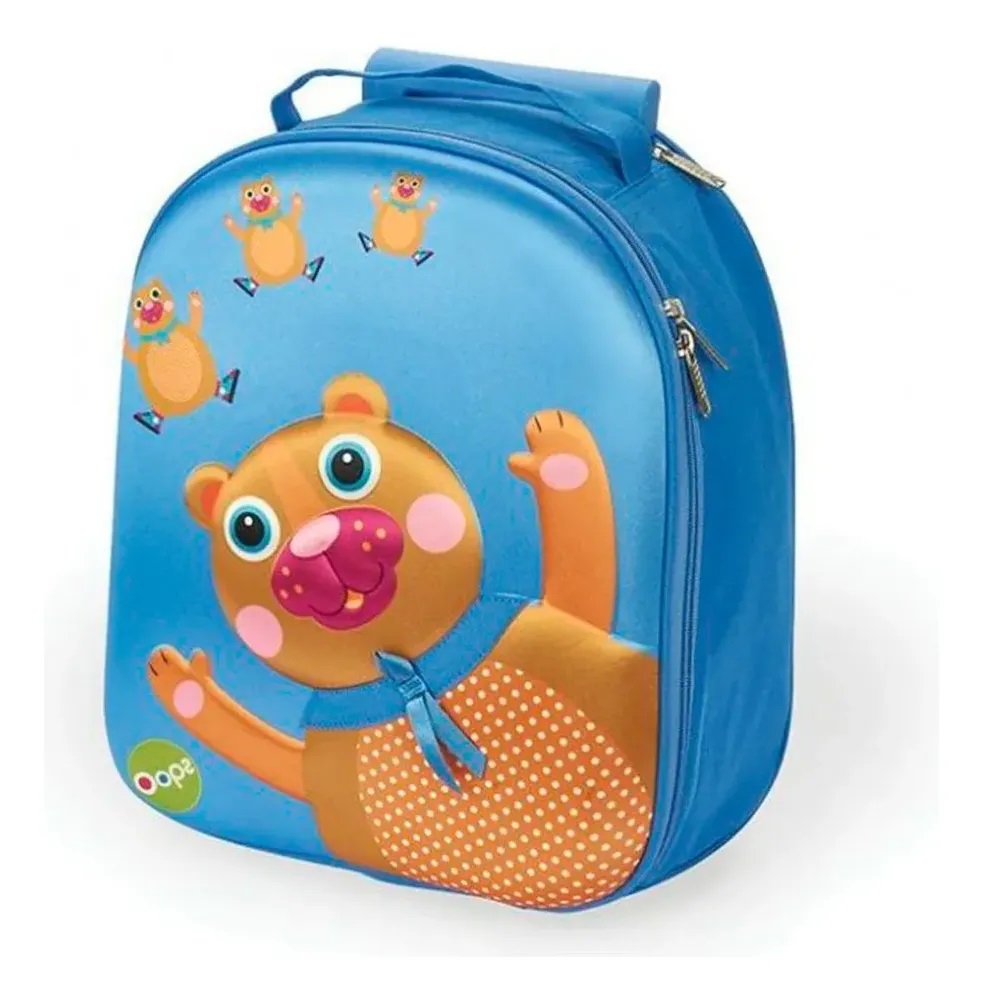 Mochila Oops 3d Oso Con Ruedas Y Manija