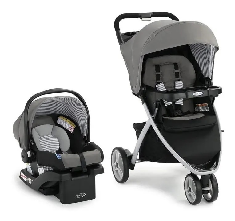 Graco Coche De Bebé 3 Ruedas + Babysilla