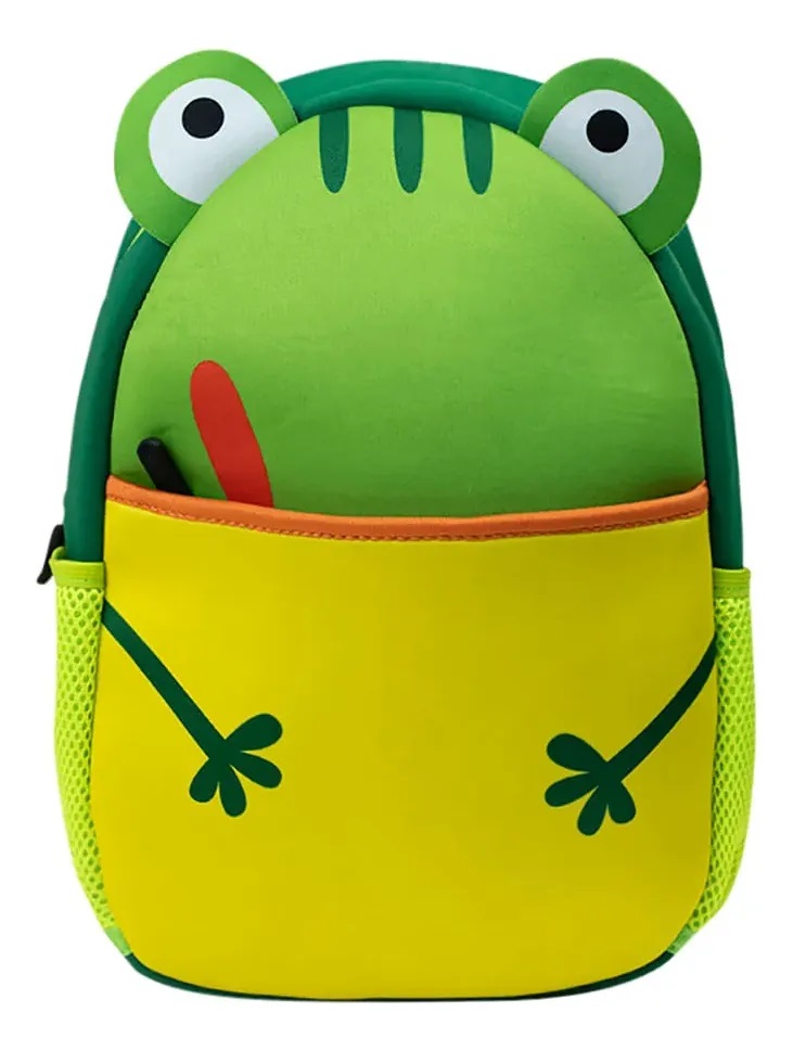 Mochila Neopreno Animales Liviana Y Lavable