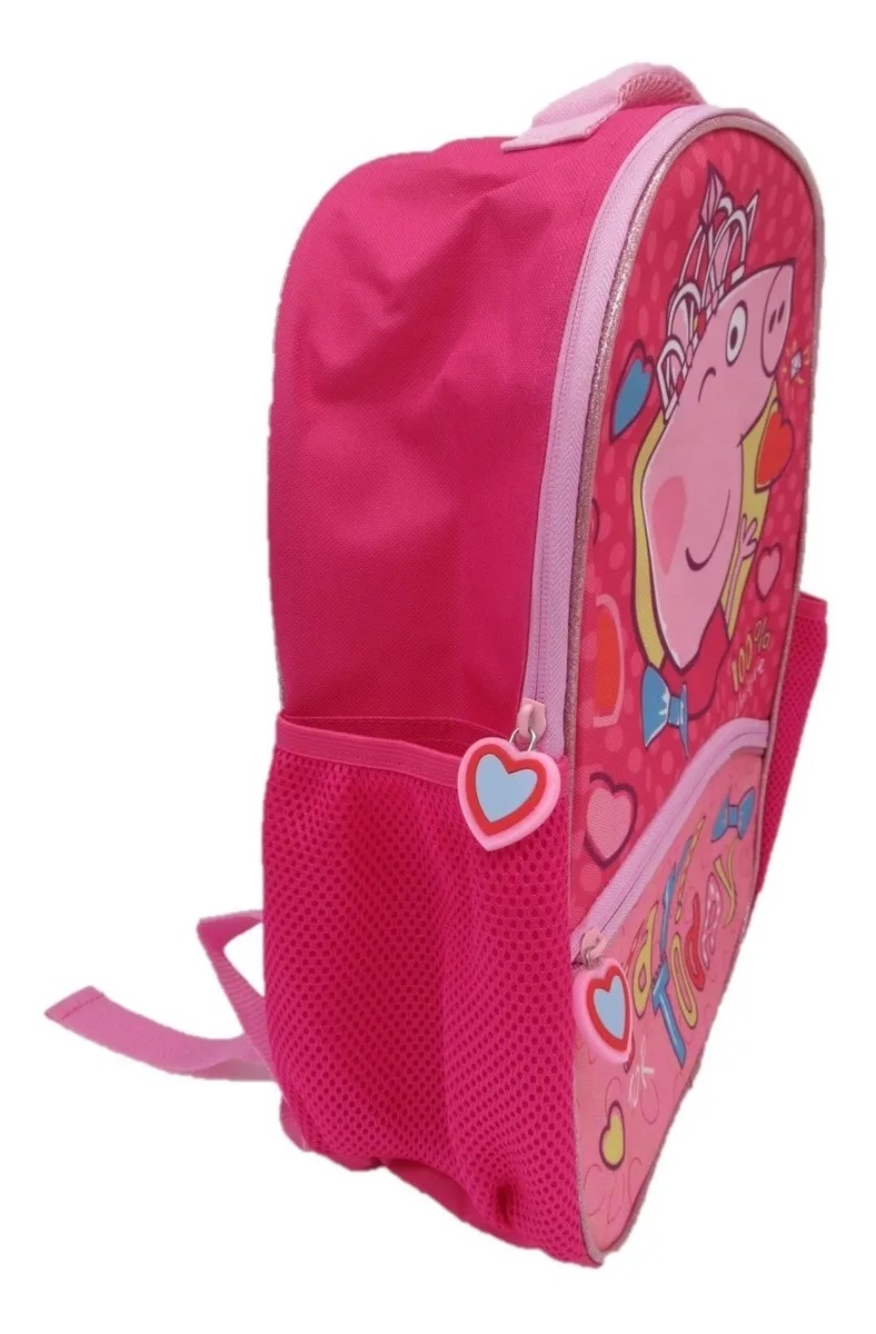 Mochila Infantil Peppa Pig 40cm Color Rosa Febo Color Multicolor