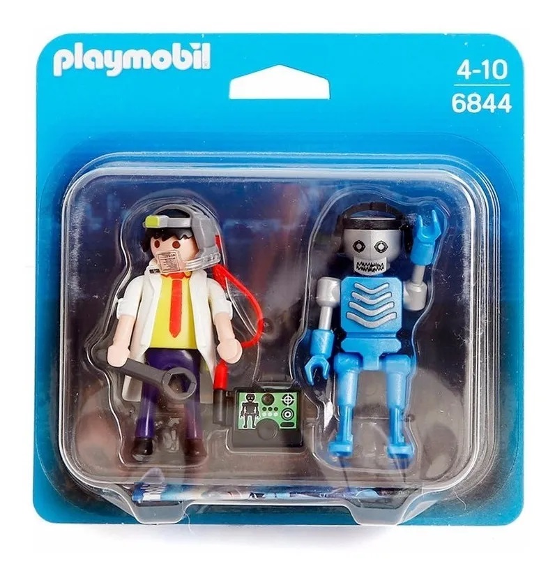 Play Mobil Duo Personajes Cientifico Y Robot