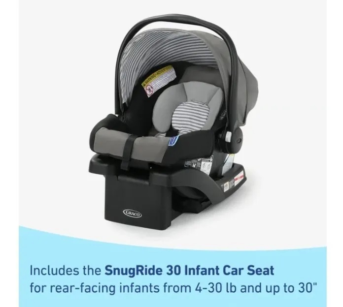 Graco Coche De Bebé 3 Ruedas + Babysilla