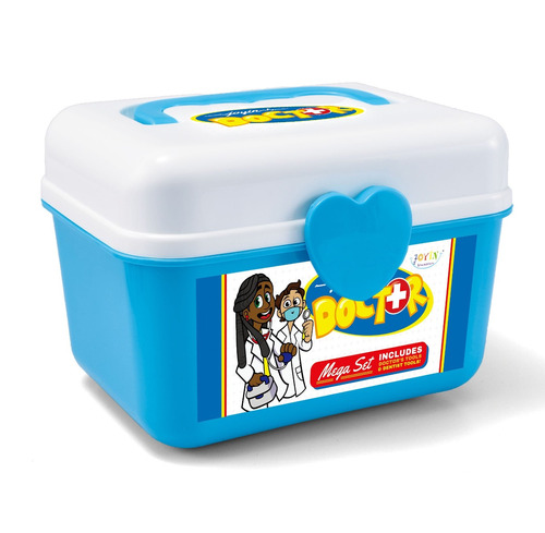 Juguete Caja c/Piezas Medico Celeste