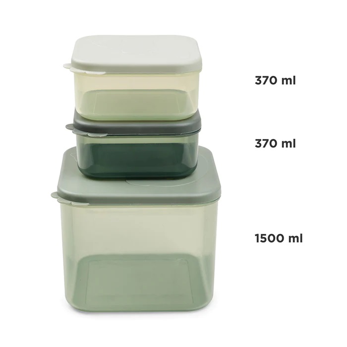 DoneByDeer Food storage container set L Elphee Green