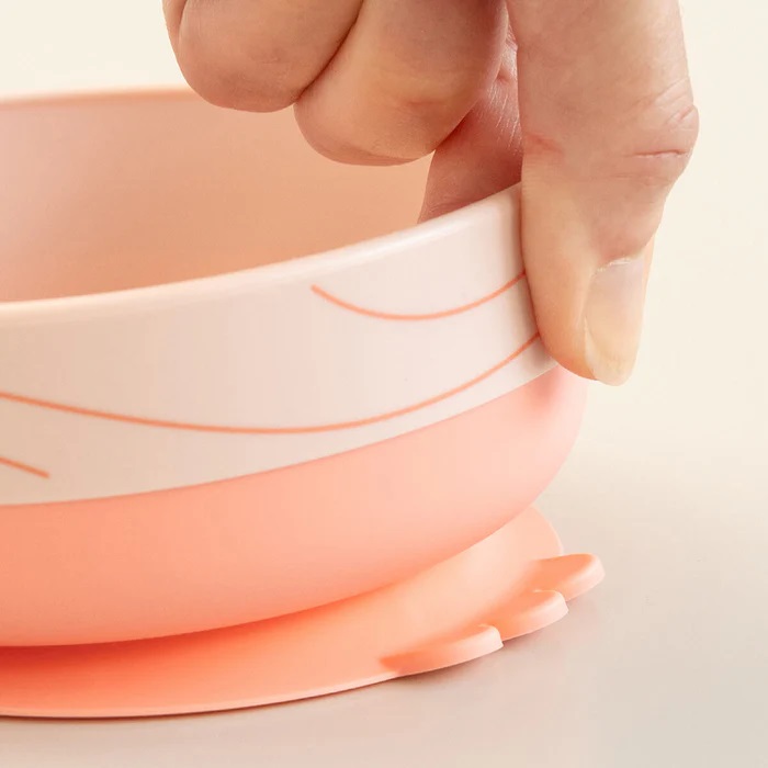 DoneByDeer Set Alimentación Ventosa Wally Rosa