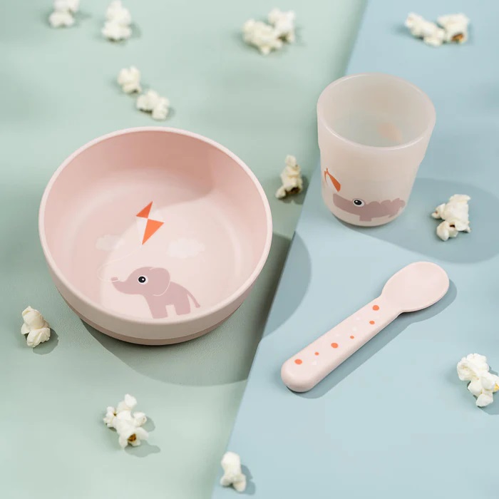 DoneByDeer Primer Set Alimentacion Mini Rosa