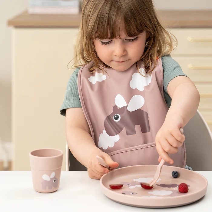 DoneByDeer Primer Set Alimentacion Ventosa Nubes Rosa