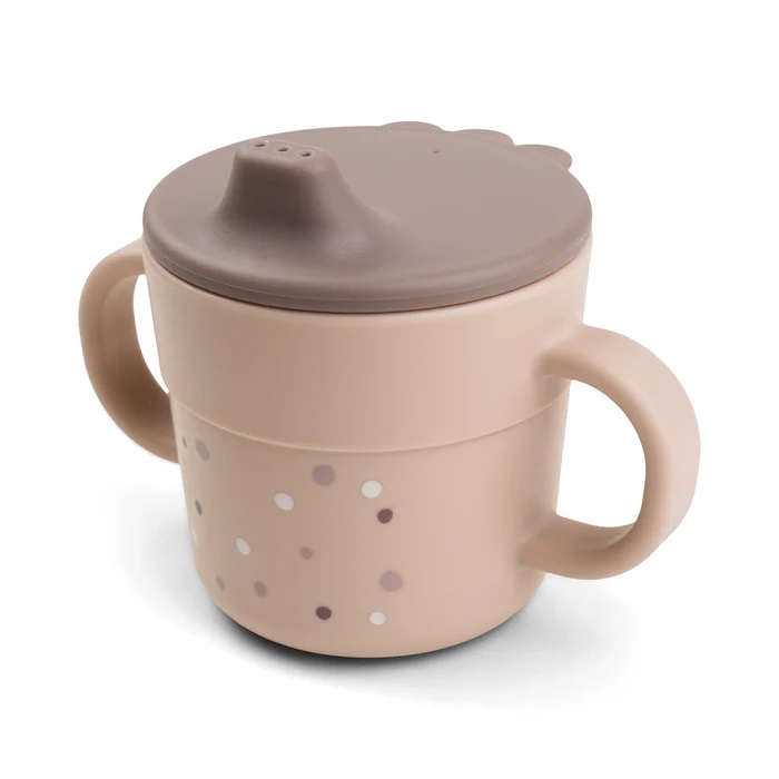 DoneByDeer Vaso con Asas Happy dots Rosa