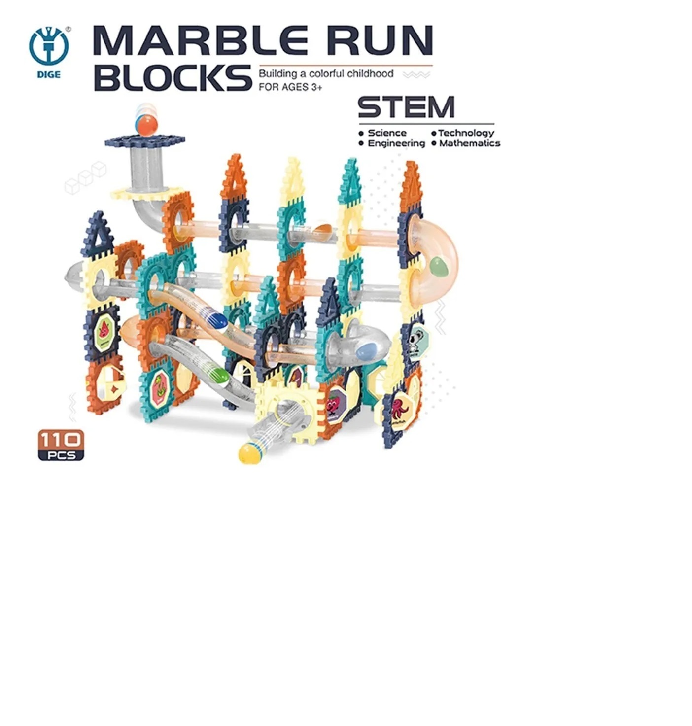 Marble Run Blocks Set 8901- 110pzas