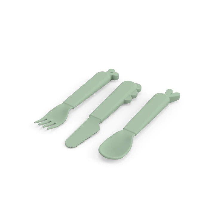 Kiddish cutlery set Deer friends Green