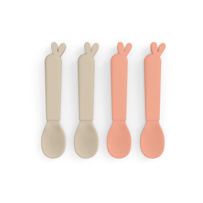 Done by deer Kiddish spoon 4-pack Lalee Sand/Coral