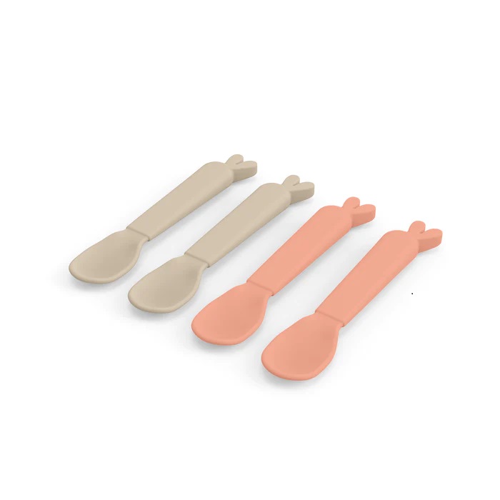 Done by deer Kiddish spoon 4-pack Lalee Sand/Coral